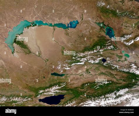 Lake Balkhash In Eastern Kazakhstan Stock Photo Alamy