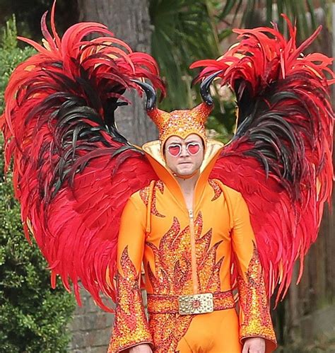 Red Wings Devil Outfit Elton John Rocketman Movie Inspired Etsy Uk