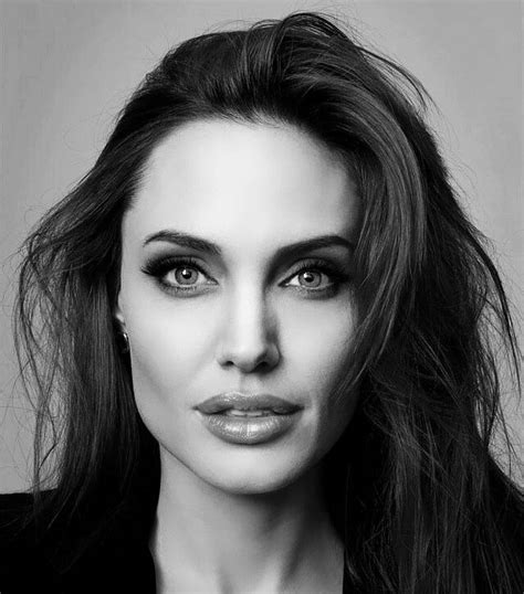 Angelina Jolie Black And White Photography How To Use Titan Gel Tutorial