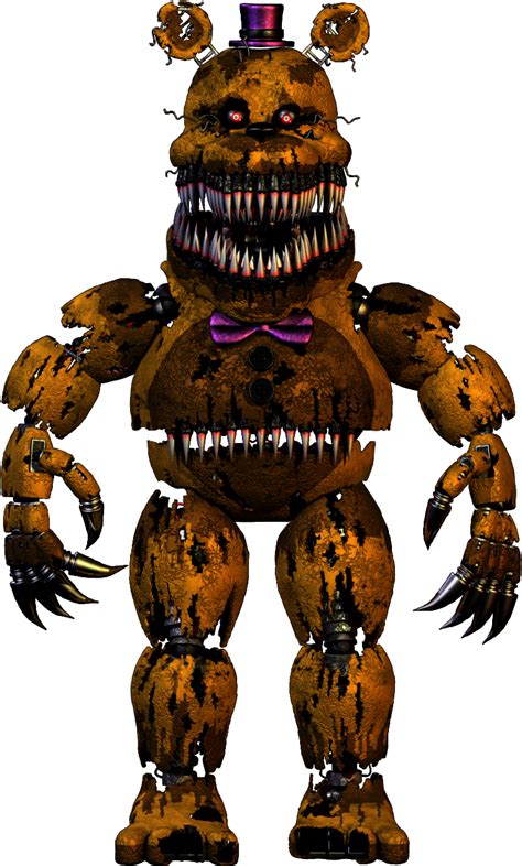 Download Hd Nightmare Fredbear In Nightmares Pose Transparent Png Image