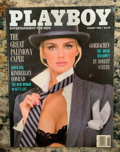 Playboy Magazine August Kimberly Conrad Cover Helle Michaelsen