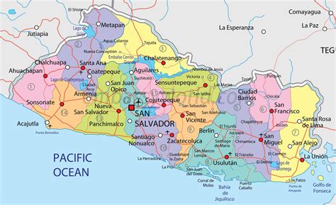 Imagen De Mapa De El Salvador
