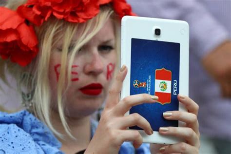 A Peru Fan Looks On Prior To The 2018 Fifa World Cup Russia Group C