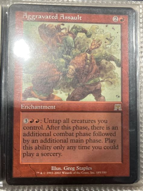 Aggravated Assault Magic The Gathering Hobbies And Toys Toys And Games On Carousell