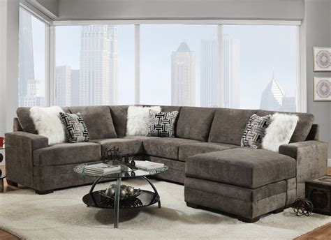 Pfc 2760 Hearth Charcoal Living Room Sectional Free Delivery