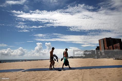 Brighton Beach In Brooklyn Is Viewed On A Hot Day On August 20 2015
