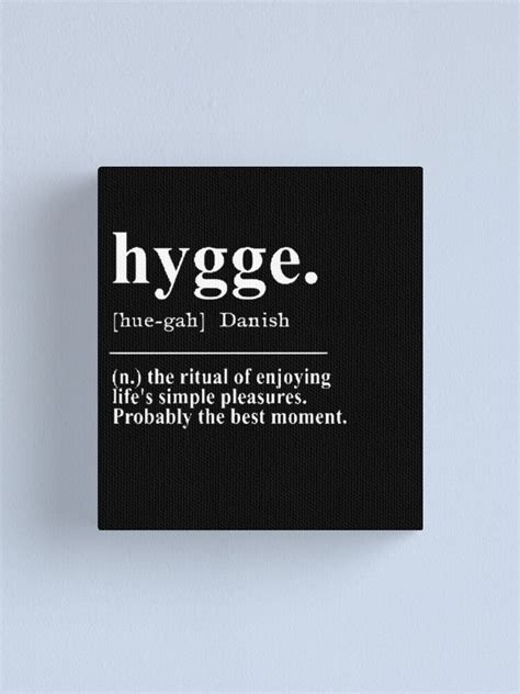 Hygge Definition Wall Art Definition Print Quote Print Hygge Print