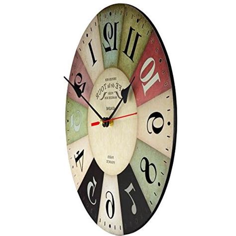 Adalene Wall Clocks Battery Operated Non Ticking 12