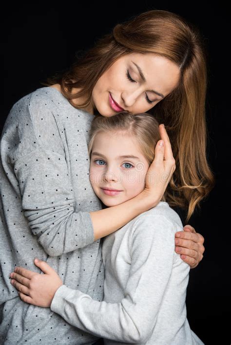 Mother And Daughter Hugging Stock Image Image Of Father Caucasian