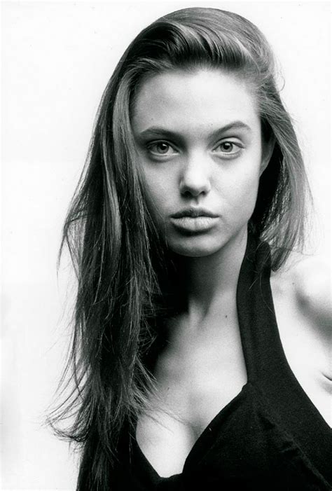 28 Stunning Photos Of Angelina Jolie From Her First Photo Shoot When