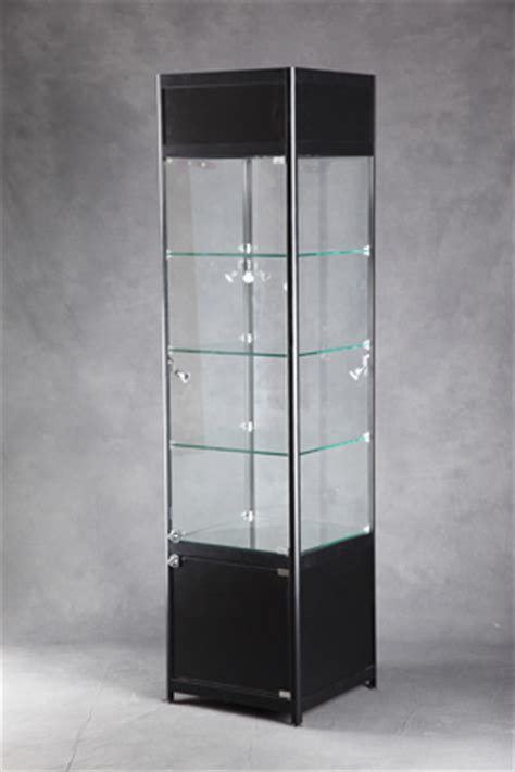 Square Lighted Tower Display Case | Lighted Display ...
