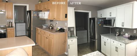 New kitchen cabinet refacing cost can use up nearly 50 percent of your overall spending plan for a. Before / After Kitchen Cabinet Refacing Gallery