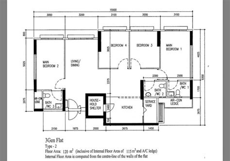 Hdb 3 Generation Flat Floor Plan Floor Plans How To Plan House Plans