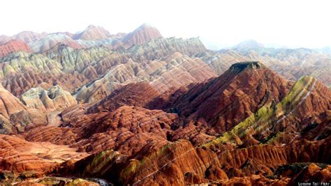 Rainbow Mountains In Chinas Danxia Landform Geological Park Are Very