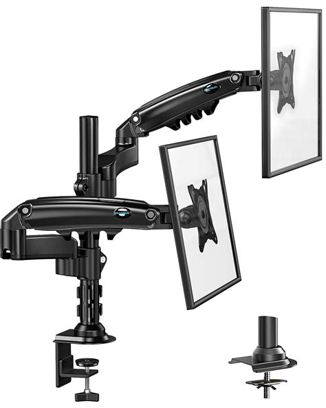 Buy Huanuo Dual Monitor Stand Height Adjustable Gas Spring Double Arm