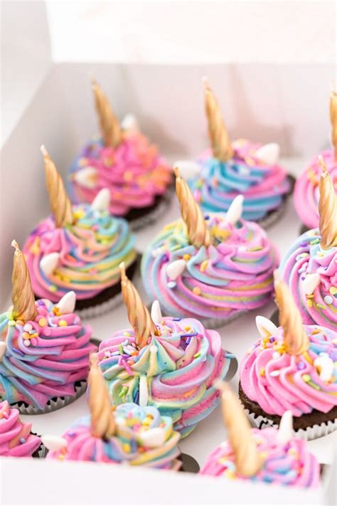 Unicorn Chocolate Cupcakes Arina Photography Recipe Rainbow