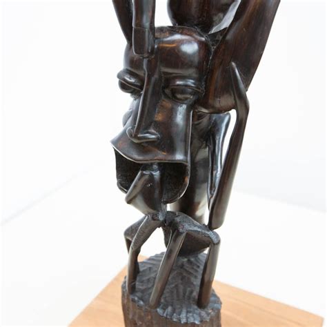 African Carved Ebony Wood Sculpture For Sale At 1stdibs
