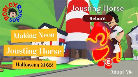 Making Neon Jousting Horse In Adopt Me Roblox Youtube