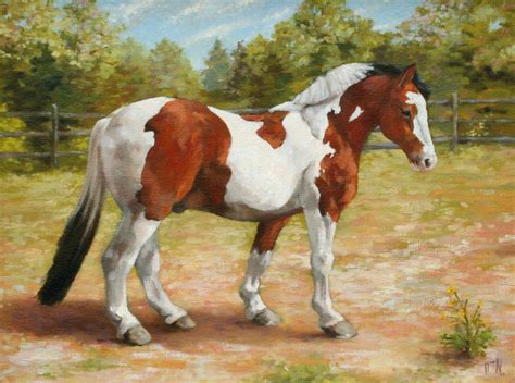 Paint Horse Painting By William Noonan