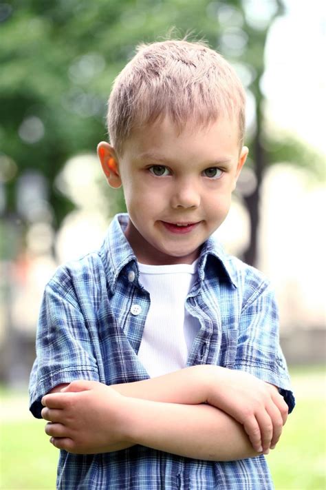 Free Stock Photo Of Portrait Of Little Boy With Arms Crossed Standing