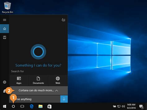 Cortana In Windows 10 Customguide