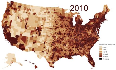 Animated Map Of Population Density In The Us 1790 2010 Vivid Maps