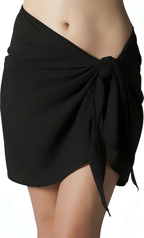 plus size sarong wrap cover up short with easy wearing built in ties wrinkle resistant plus