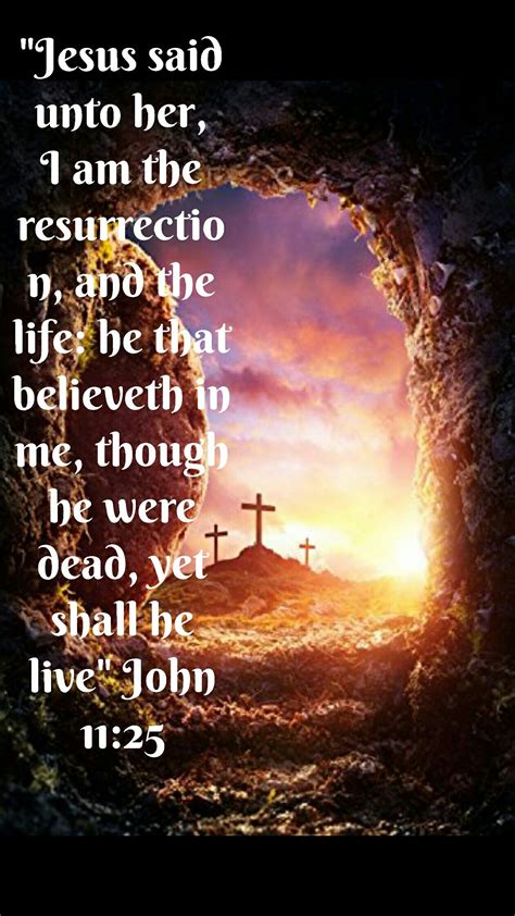 John 1125 Kjv Jesus Said Unto Her I Am The Resurrection And The