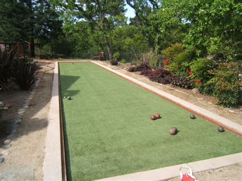 See how to incorporate a bocce ball court into your own backyard. Bocce Ball Courts - Traditional - Landscape - san ...