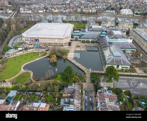 Aerial View Of The National Archives In Kew West London Uk Stock