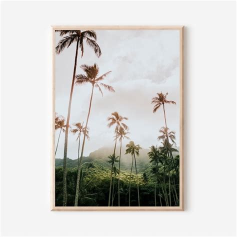 Palm Tree Poster Etsy