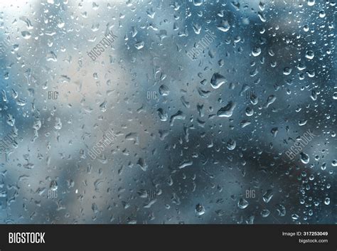 Water Drops On Glass Texture Picture Free Photograph