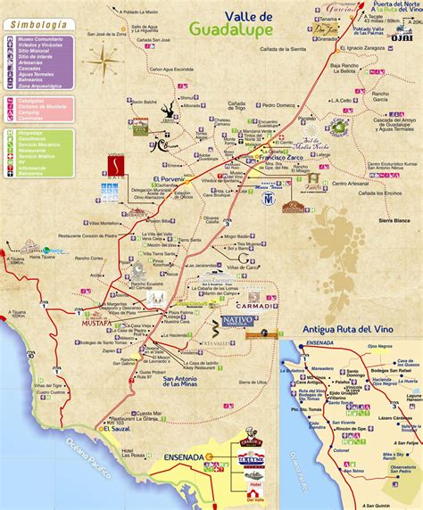 Ruta Del Vino De Baja California Viñedos Mapa Y Enoturismo