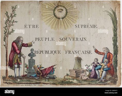 Supreme Being Sovereign People French Republic 1794 Etre Suprême