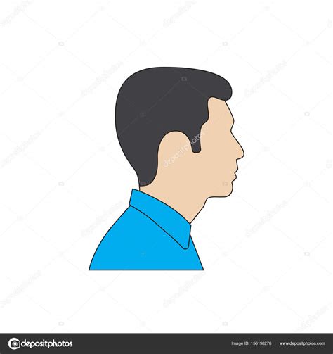 Profile Man Flat — Stock Vector © Shopplaywood 156198278