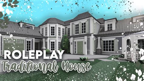 Traditional Roleplay House Exterior 125k Roblox Bloxburg Youtube