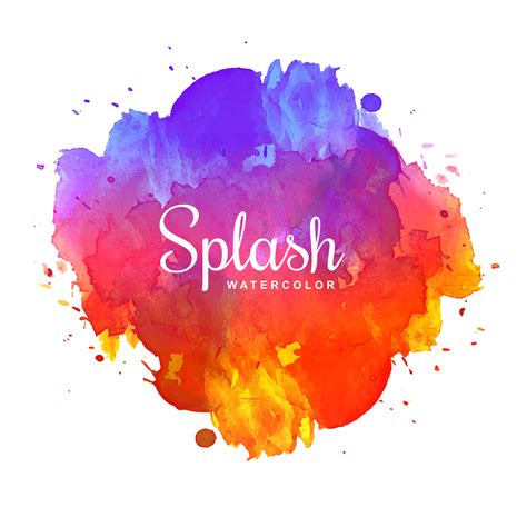 Colorful Water Splash Background