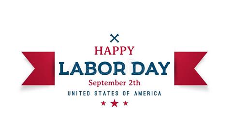 Happy Labor Day Greeting Banner Stock Vector Illustration Of Graphic