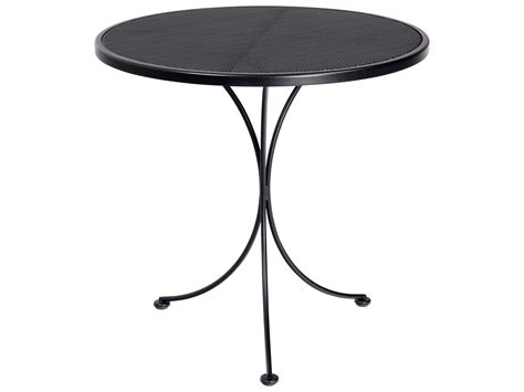 Woodard Micro Mesh Wrought Iron 30 Round Bistro Table 220134