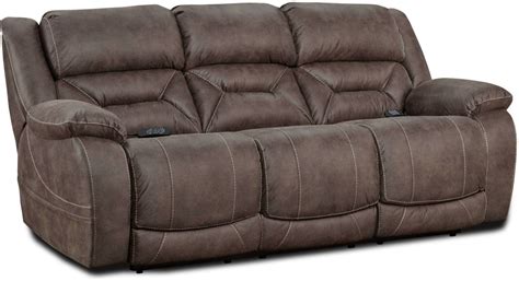 Homestretch Mink Double Power Reclining Sofa Miskelly Furniture