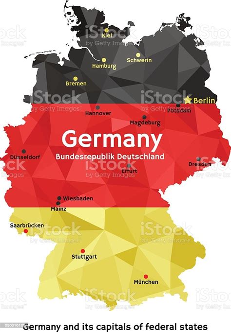 Germany coordinates are 51.5167° n, 9.9167° e. Map Of Germany Bundesrepublik Deutschland Vecteurs libres ...