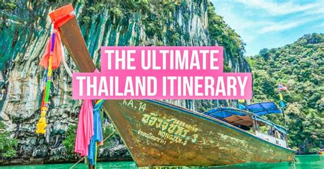 Thailand Itinerary 2 Weeks In Thailand Thailand Itinerary Thailand