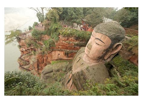 The Leshan Giant Buddha Largest Stone Buddha In The World Ancient