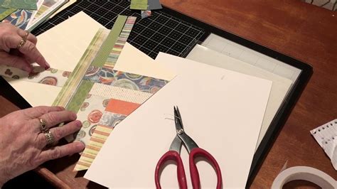 Card Backgrounds Using Paper Scraps Youtube