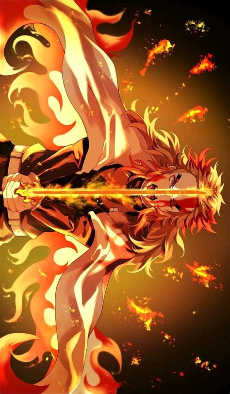 X Px P Free Download Rengoku Flame Hashira Fire Flame Demon Slayer Tanjiro