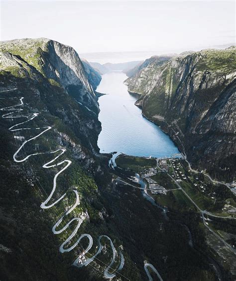 One Of The Craziest Roads In Norway Here You Can Get From Sea Level To