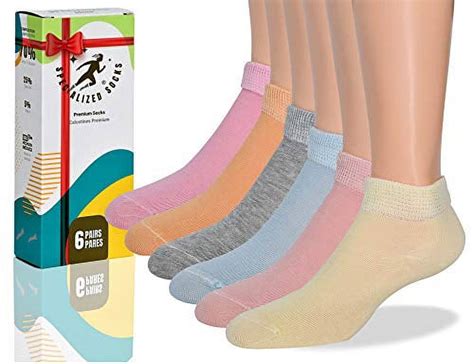 Diabetic Socks Women Premium Cotton Low Cut Fashion Designed And Thin Size 5 9