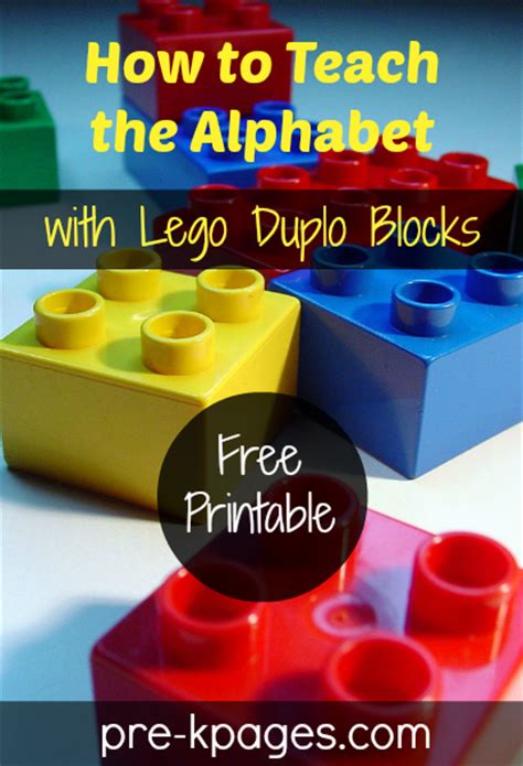 How To Teach The Alphabet With Lego Duplo Blocks