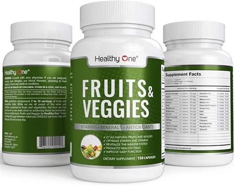 All Natural Fruits And Veggies Supplement 27 All Natural