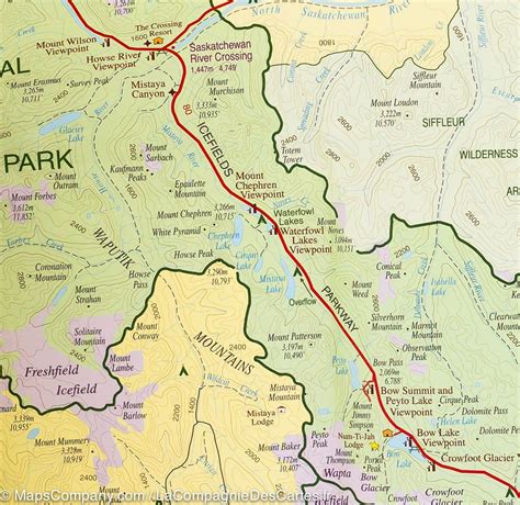 Banff National Park Hiking Map Calendar 2024